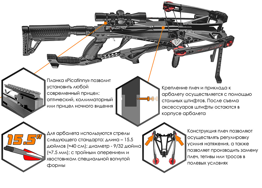 Арбалет блочный Ek Cobra System Siege 300