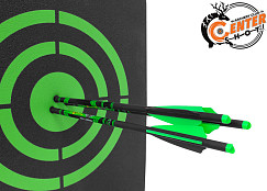 Стрела арбалетная микс карбон Centershot Toxic 20" Half Moon Nock