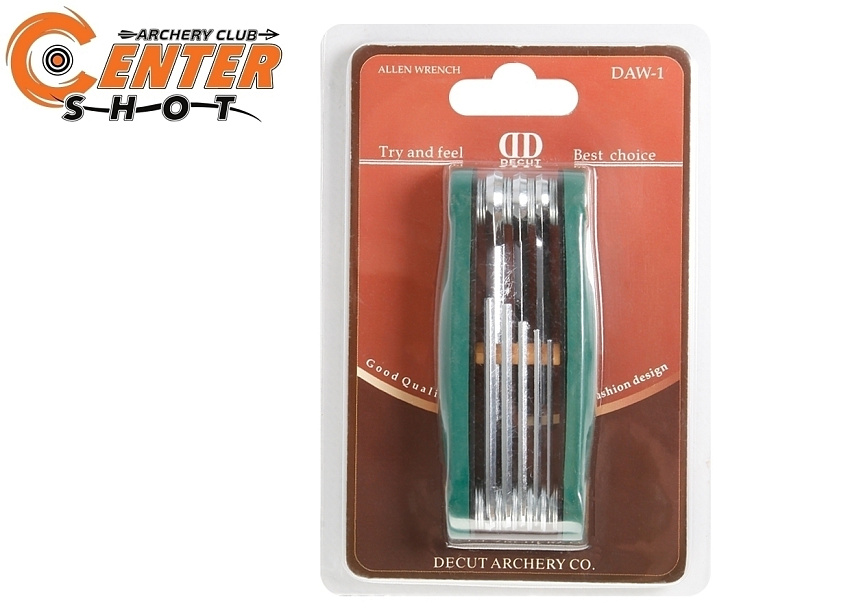 Набор складных шестигранных дюймовых ключей Decut