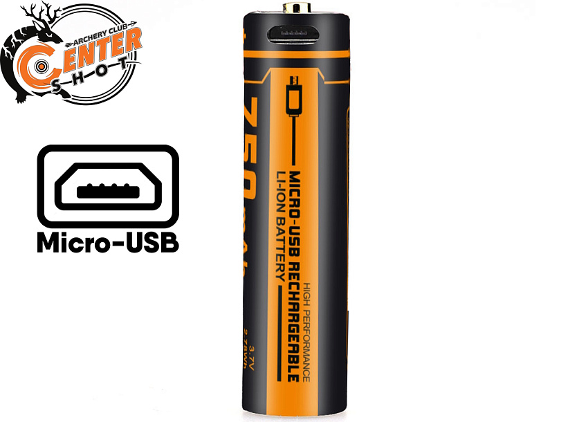 Аккумулятор 14500 FiTorch (750 mAh) с зарядкой USB