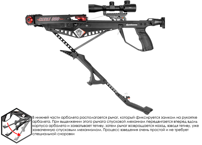 Арбалет блочный Ek Cobra System Siege 300