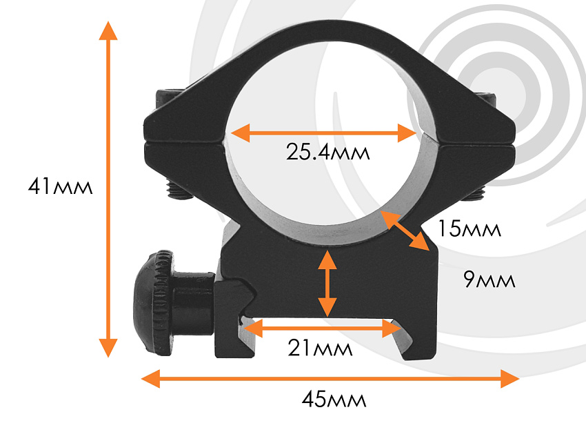 Кольцо на Weaver универсальное Centershot для крепления прицелов/фонарей/боуфишинга