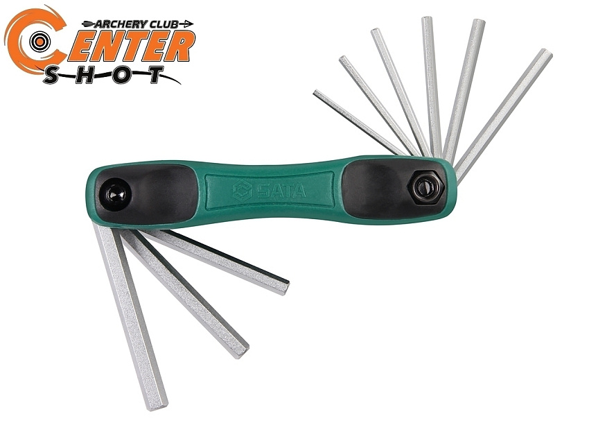 Набор складных шестигранных дюймовых ключей Sata Tool