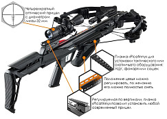 Арбалет блочный Ek Blade Plus черный (c комплектацией)