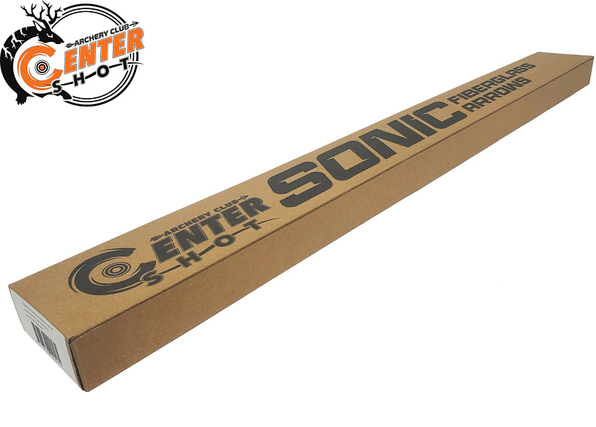 Стрела лучная фибергласс Centershot Sonic 30" оперение Parabolic 3" оранжевая
