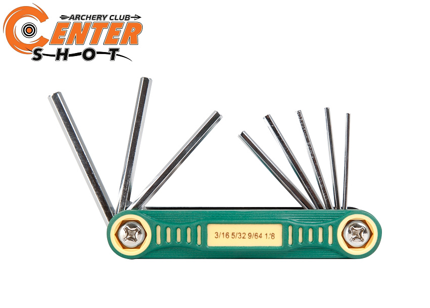 Набор складных шестигранных дюймовых ключей Decut