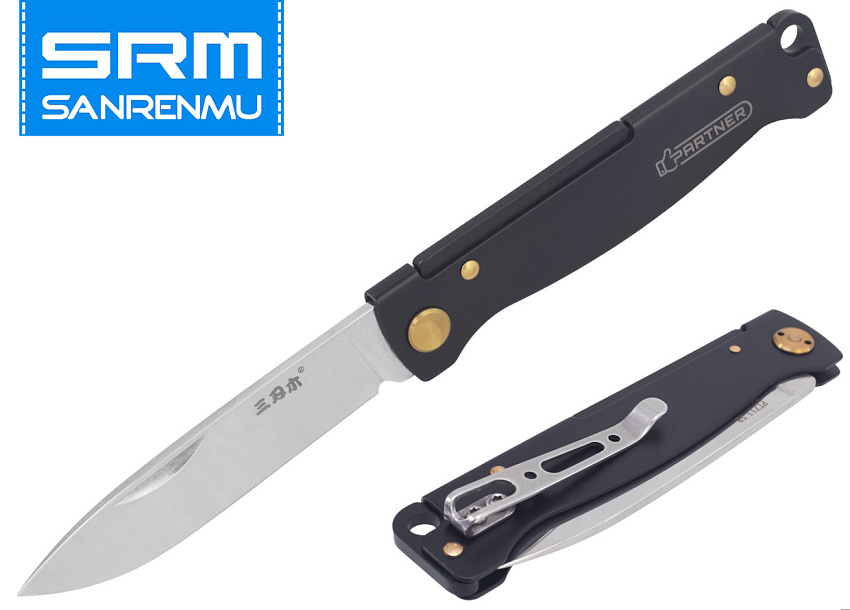 Складной нож SanRenMu Partner Black (PT711-SB)