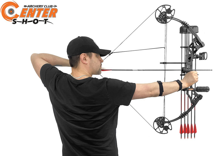 Лук блочный Centershot Grim черный KIT (LH)