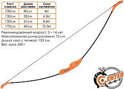 Набор для стрельбы из лука Centershot (лук, кейс-мишень, стрелы)