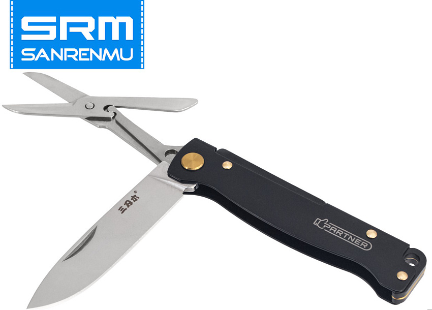Складной нож SanRenMu Partner Scissors Black (PT721-SB)