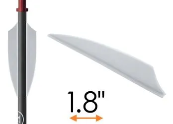 Оперение Ek 1.8" для стрел Revo 7 White 20 шт.