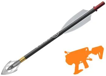 Стрела карбоновая 6,5" для арбалета Ek Revo 7 наконечник Broadhead (комплект 7 шт.)