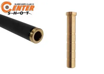Инсерт латунный Centershot для лучных стрел 6.2 мм 100 grn.