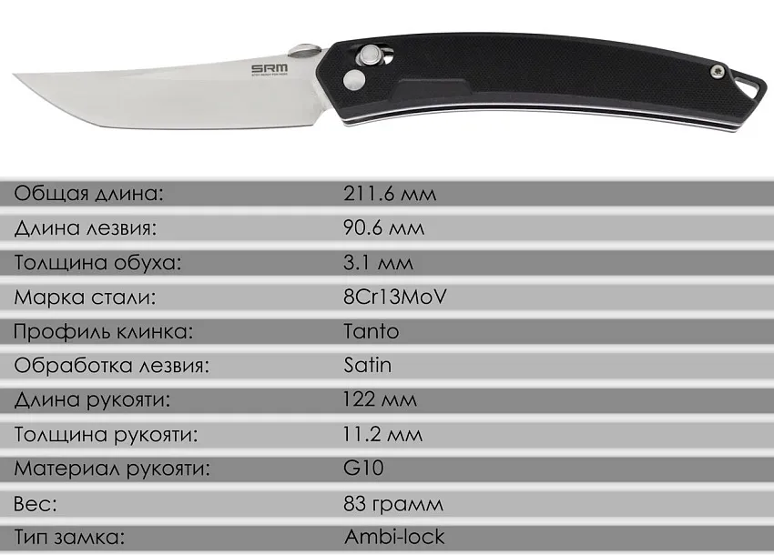 Складной нож SRM 9211